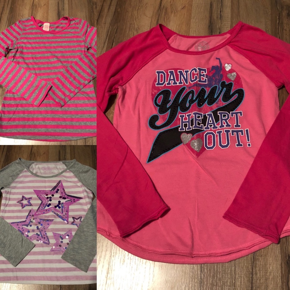 Girls long sleeve tees size 10
